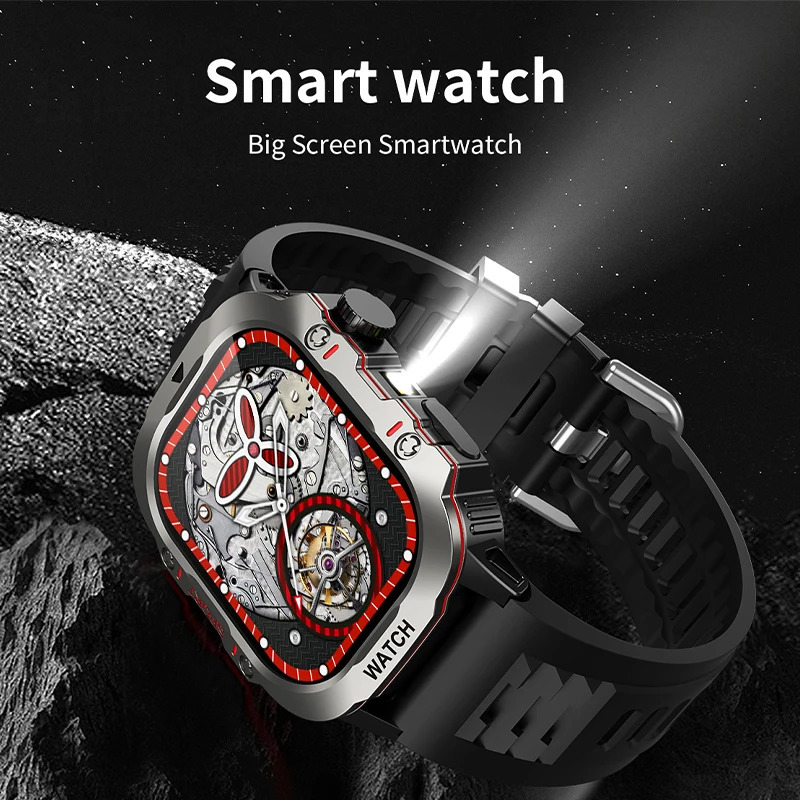 Mens 52 Bluetooth Call Smart Watch 201inch Full Screen Touch 240 296 Resolution IP67 Waterproof 241009