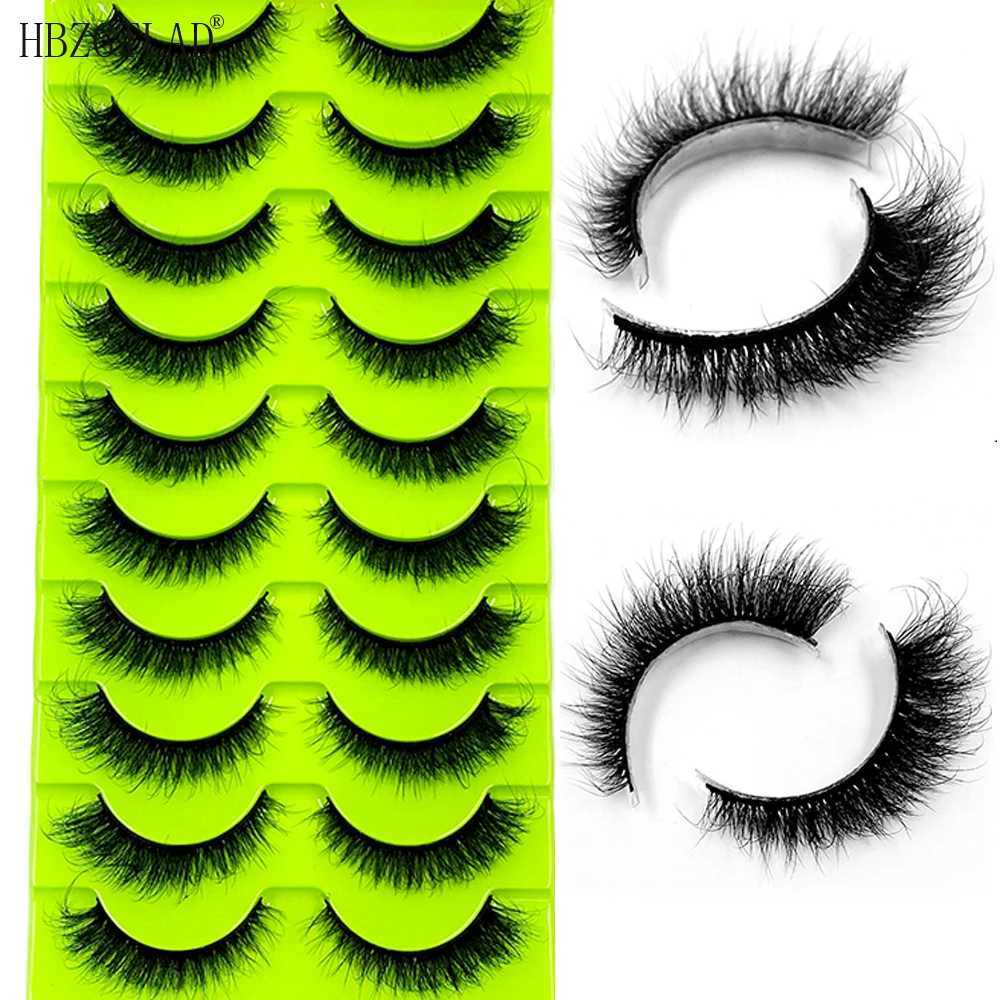 Handmade 3D Mink Eyelashes New Curled Winged Natural Realistic Messy End Eye Elongated Thick False Eyelashes Soft Fake EyelashesXJ21