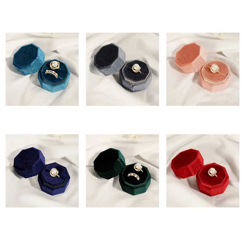 Korean Velvet Jewel Box Diamond Ring Earring Box Jewelry Storage Container Multi color Recommended Ring Box Wholesale W241019