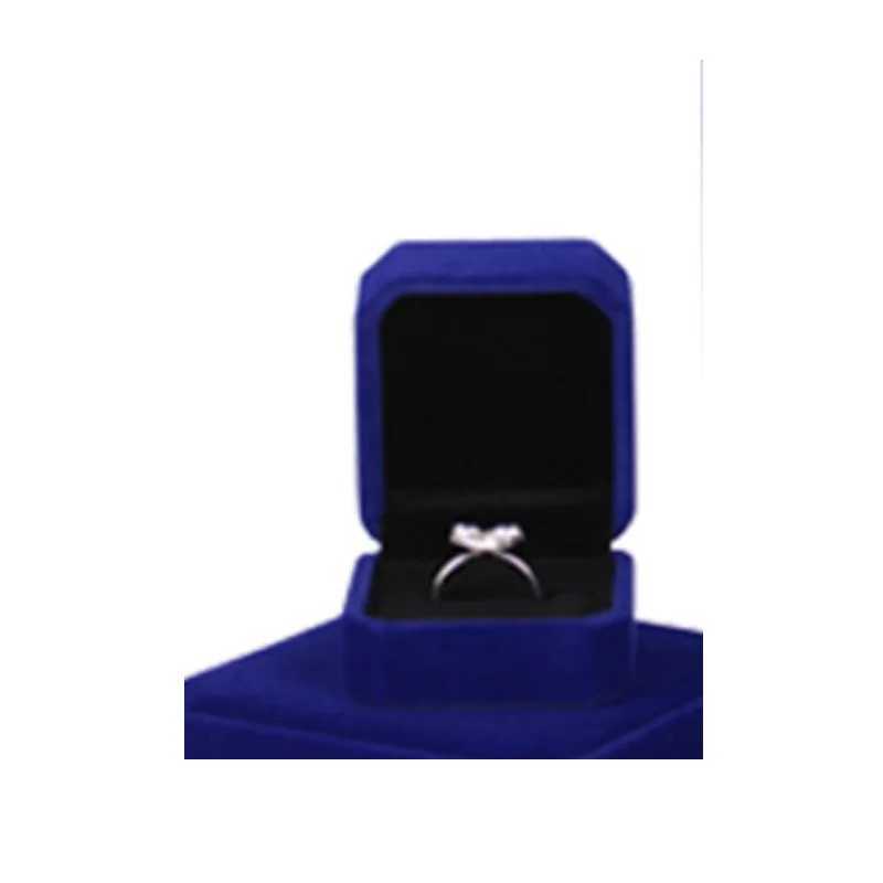 High quality 1 square wedding velvet earring ring box jewelry display box gift box fashion jewelry box accessories W241019