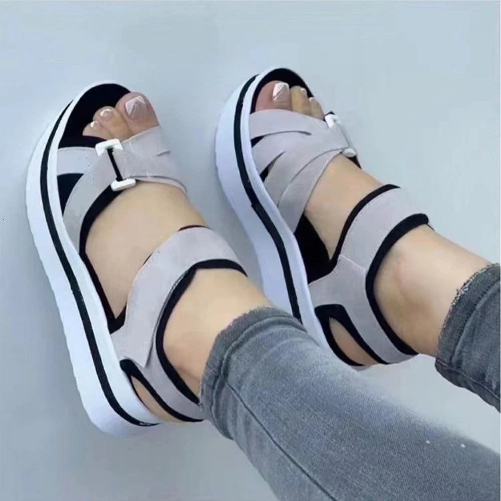 Woman Wedges Summer Platform Fashion Fish Mouth Rome Sandals Black Women Shoes Ddmywed Ddmysaturn