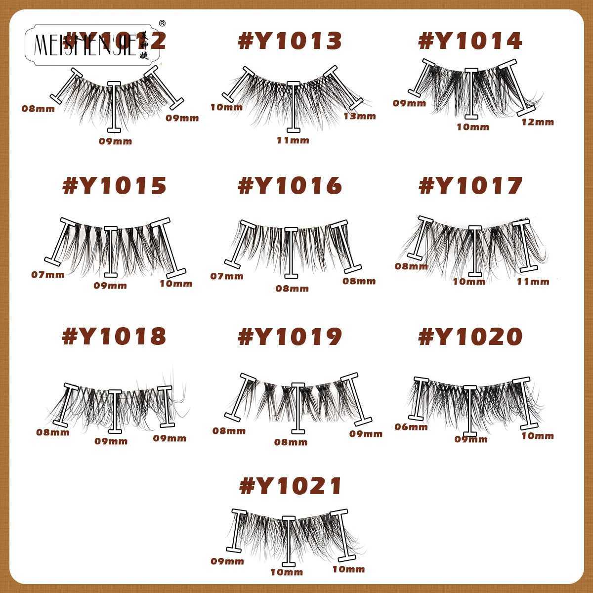 Half Eye Lashes 3/10 Pairs 3D Mink Lashes Reusable Faux False Eyelashes Natural Soft Fluffy Makeup Tools Extension LashesXJ241019