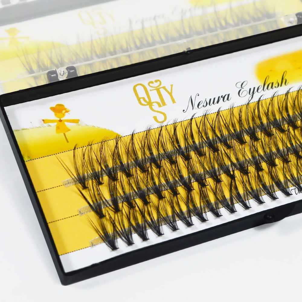 QSTY 0.07C 20D Professional Individual Eyelash Extension Natural Long Black Effect Makeup False Cluster Eyelashes Soft CiliaXJ241019