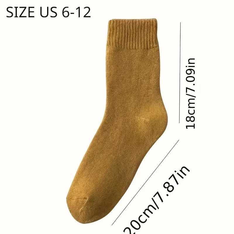 3/5pairs Cozy Winter Wool Socks - Warm and Soft Boot Socks for Men and WomenXJ241019
