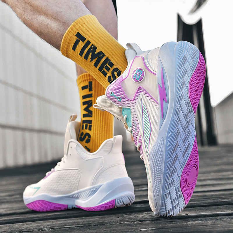 Indoor outdoor basketball men women, practical boots couples, junior high middle school students, and children, sports shoes for adults
