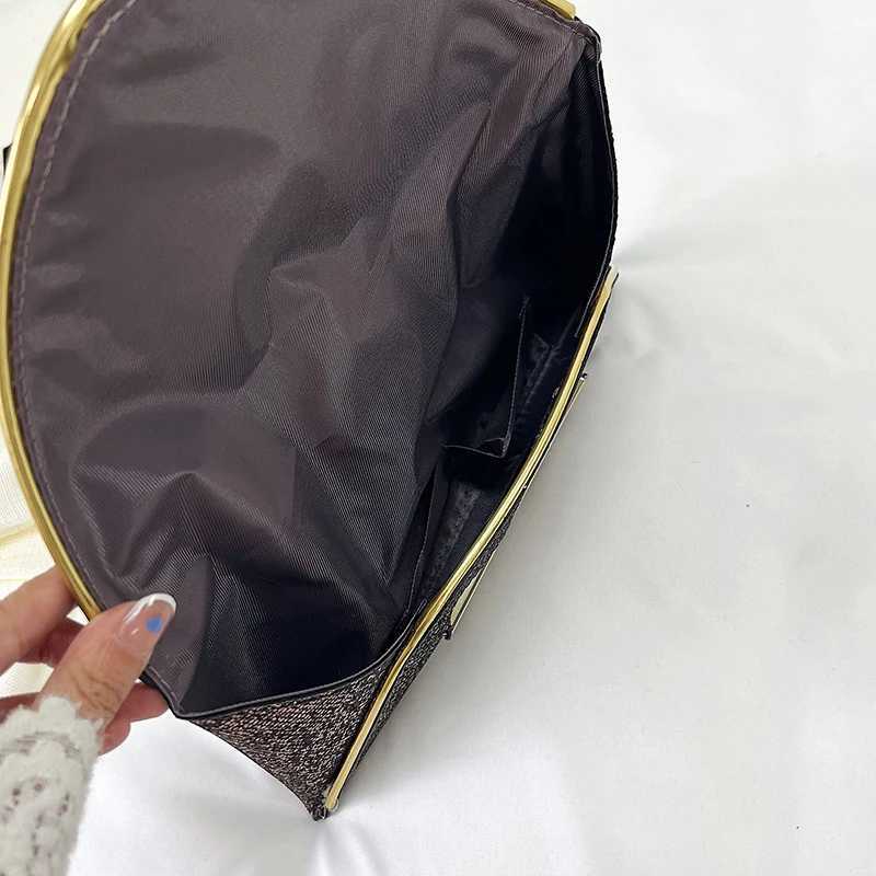 Womens envelope evening bag solid color luxury shiny clutch glitter evening wallet elegant shiny clutch womens wedding bag Y241019