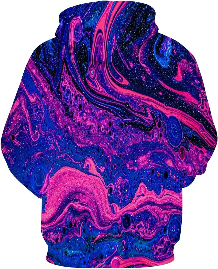 Hoodie for Mens Womens Psychedelic Galaxy Starry Sky Hoodie 3D Printed Tie Dyed Sweatshirt Hoody Graphic Hoodies sweatshirt Pullover Long Sleeve