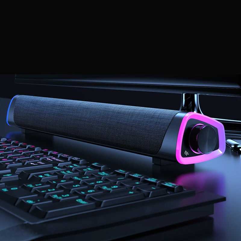 Loudspeaker box New Wireless Wired Computer TV Stereo Speakers 4D Surround Soundbar Subwoofer Sound Bar FM Radio LED For Laptop PC Theater Aux Z241019