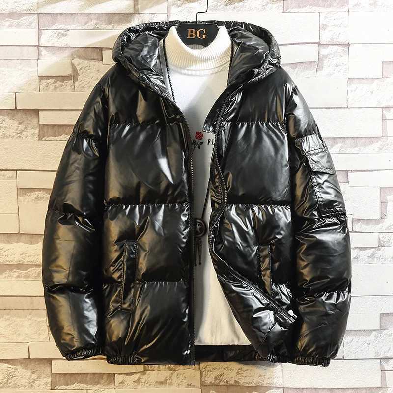 Women's Down Parkas 2020 Womens Down Jacket Winter Gloss Silver/Black/Gold/Blue Plus Hoodie Parka Coat Y2410194VNM