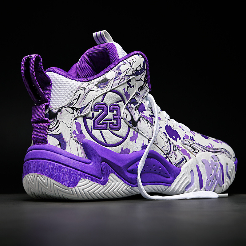High top basketball men, practical training for teenagers, primary and secondary school students, adult men's sports shoes