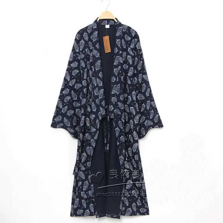 Oversize Japanese Style Kimono Cardigan Set Mens Nightwear Bathrobe Cotton Comfortable Home Suit Robe Sleepwear Daily CasualXJ241018