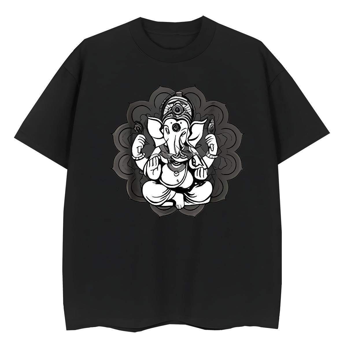 2024 DIY T Shirts Women 230g Cotton Crew Neck Casual elephant Unisex Tshirts Brand Custom Cartoon Clothes