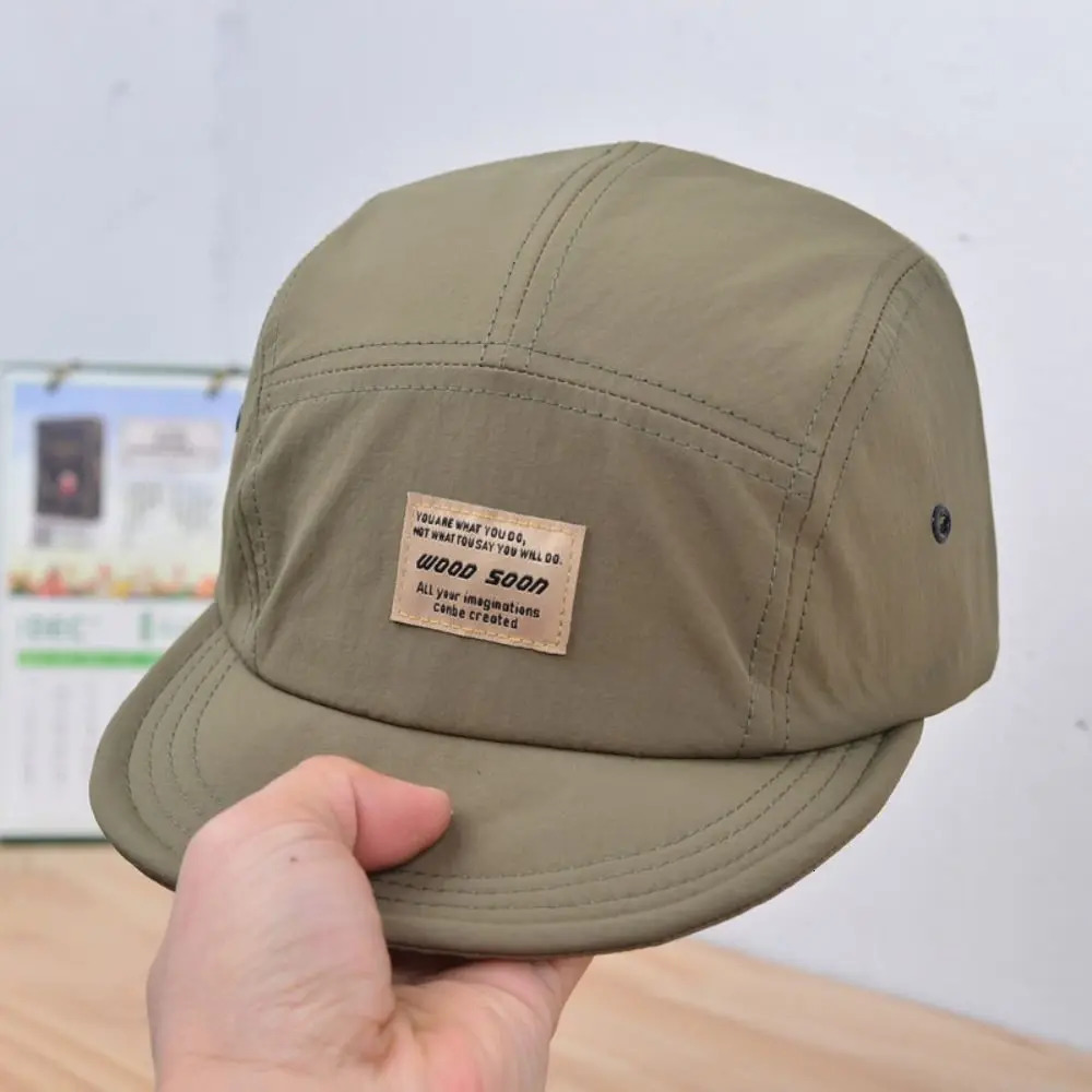 Breathable Quick-drying Baseball Cap Soft Top Short Brim Hip-hop Cap Flat Fashion Sport Sun Hat 241009