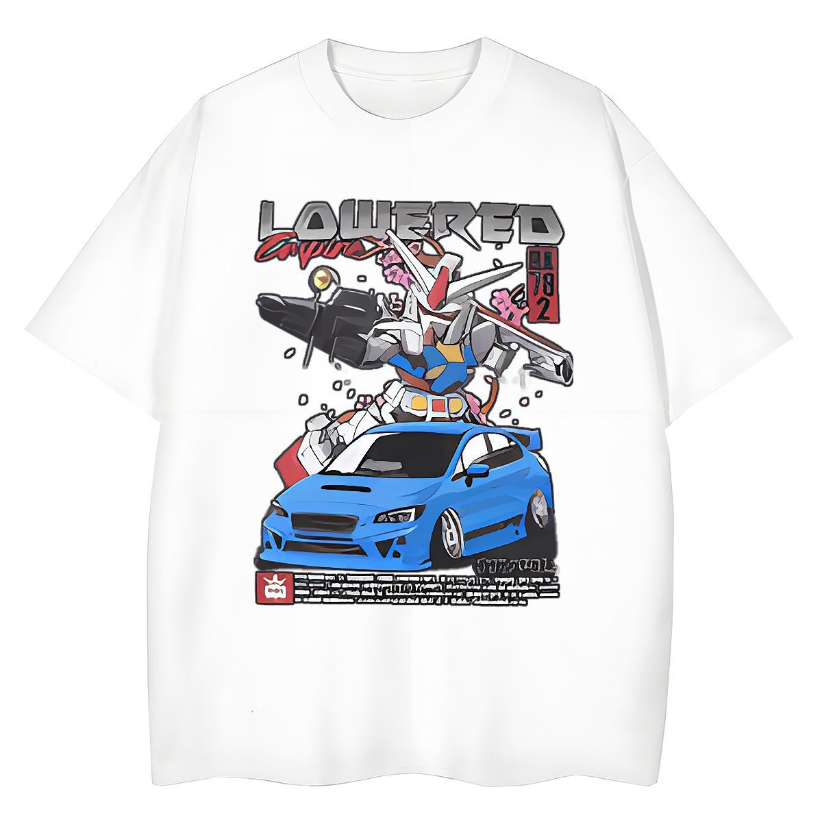 TOP Quality Women T Shirts 230g 100% Cotton Breathable Crew Neck Home Outdoor car Tshirt for Man Woman Soft Anime Print Top Shirts
