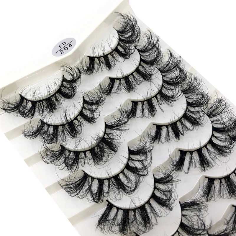 HBZGTLAD 8 pairs 15-22mm natural 3D false eyelashes fake lashes makeup kit Mink Lashes extension mink eyelashes maquiagemXJ241019