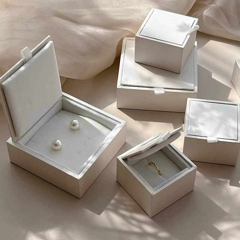 High end jewelry boxes rings necklaces earrings storage boxes jewelry display boxes birthday gift packaging boxes W241019