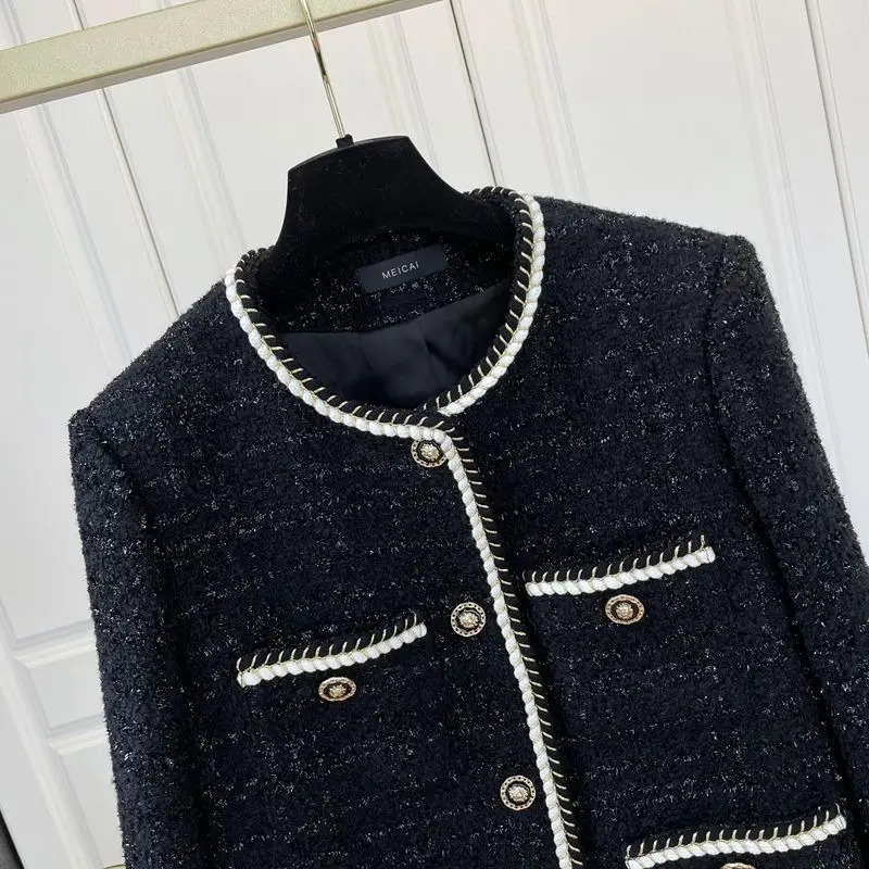 Korean Fashionable Jacket Women Autumn Winter Plus Size Coat Men Womens n Niche Loose Versatile Tweed Top Aesthetic 241019
