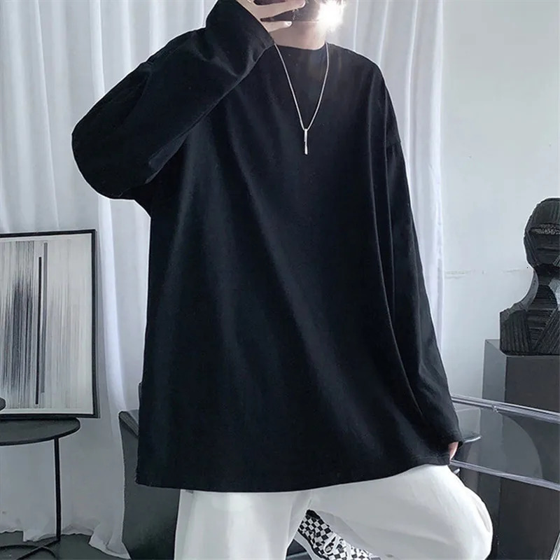 Spring/Autumn Long sleeved T-shirt Mens O-neck Long T-shirt Mens Fashion Casual Comfortable Long T-shirt Mens 241018