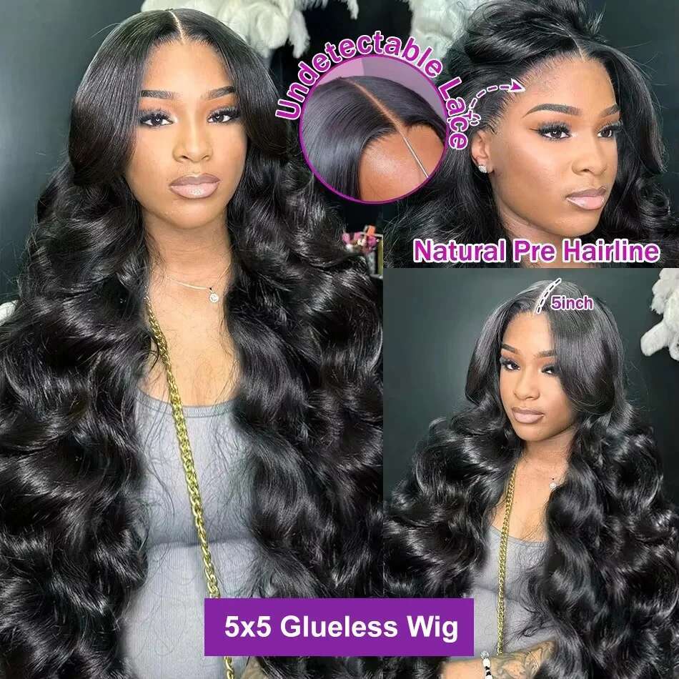 200 Density 13x6 13x4 HD Transparent Body Frontal Human Hair Wig 30 40 Inch Glueless 5x5 Water Wave Lace Closure Wigs