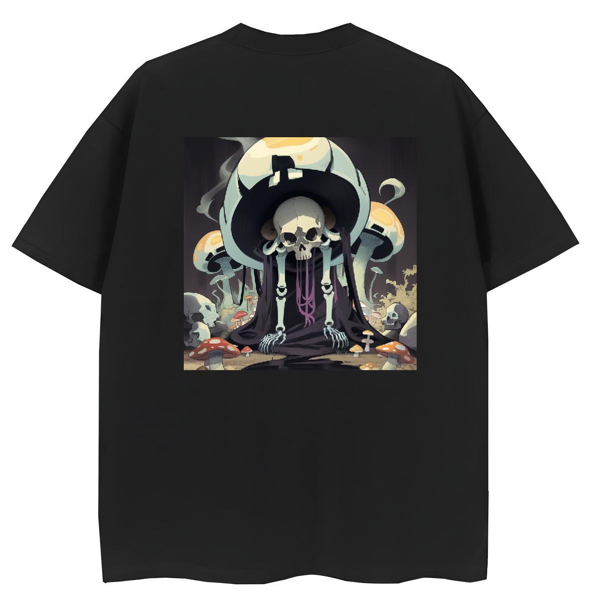 New Arrival T shirt 230g 100% Cotton Breathable Crew Neck Outdoor skull Unisex Tshirts Lady Oversized L-4XL Tops Shirt