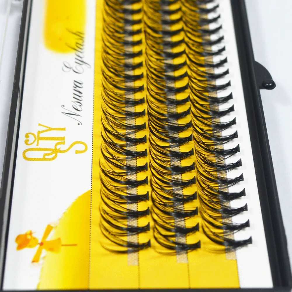 QSTY 0.07C 20D Professional Individual Eyelash Extension Natural Long Black Effect Makeup False Cluster Eyelashes Soft CiliaXJ241019