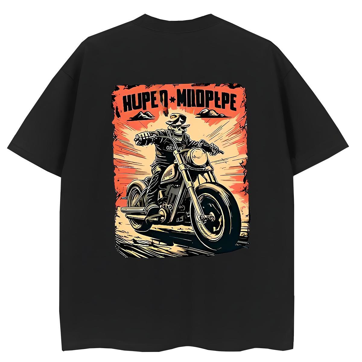 Classic Women T Shirts 230g Cotton Round Neck Short Sleeve Street Casual Motorcycle Lady T shirt Loose fit Customized Tees Shirts