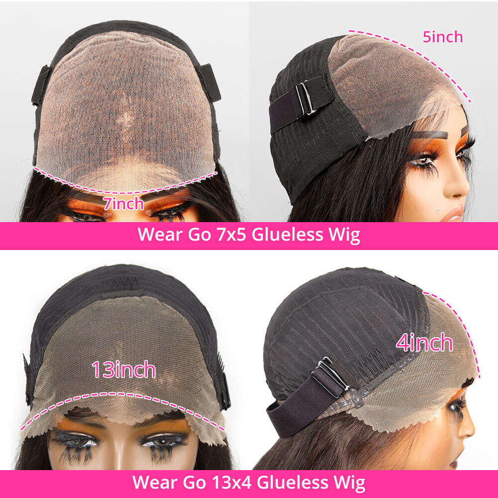 Wave x Deep Lace Frontal Wig Bob Glueless Human Hair Ready To Wear Curly Wigs Closure Pre Cut Preplucked s plucked