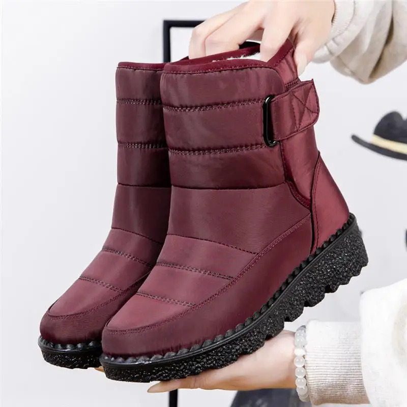 Womens boots snow casual shoes womens waterproof boots warm womens boots plush Bottas unprinted winter shoes 241018