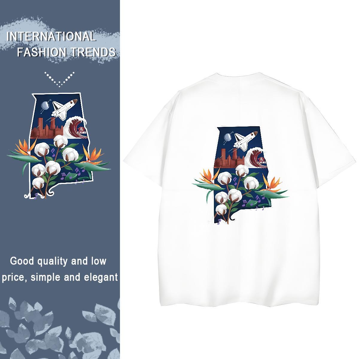 2024 DIY Women T Shirts 100% Cotton 230g Breathable Short Sleeve Outdoor plane Womens Tshirts Designer Anime Polos