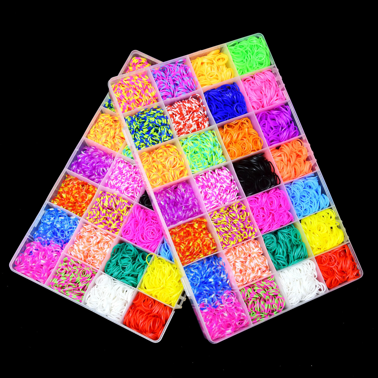 10000pcs rubber weaving machine with bracelet set and bead set used for DIY elastic bracelet craftsmanship jewelry making creative knitting accessorie