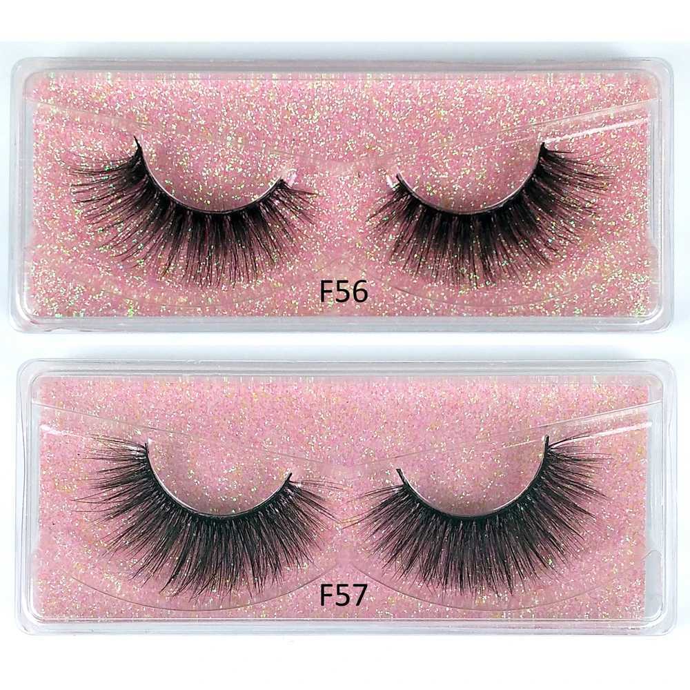 10 Pairs 3D Mink Lashes In Bulk Natural False Eyelashes Hand Made Makeup Eye Lashes 3D Mink EyelashesXJ241019