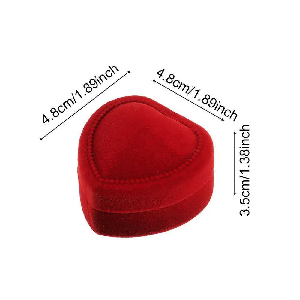 Fashion couple wedding party jewelry box earring holder velvet ring box heart-shaped box W241019