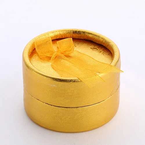 New Round Bow Earrings Jewelry Box Display Ring Jewelry Organizer Gift Box Jewelry Box Wedding Packaging W241019