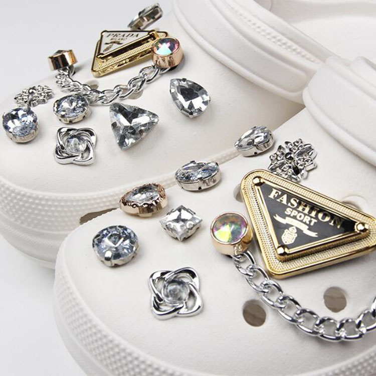 reusable shoe charms rhinestone shoe buckle shoe flower hole hole shoe accessories DIY decoration gift