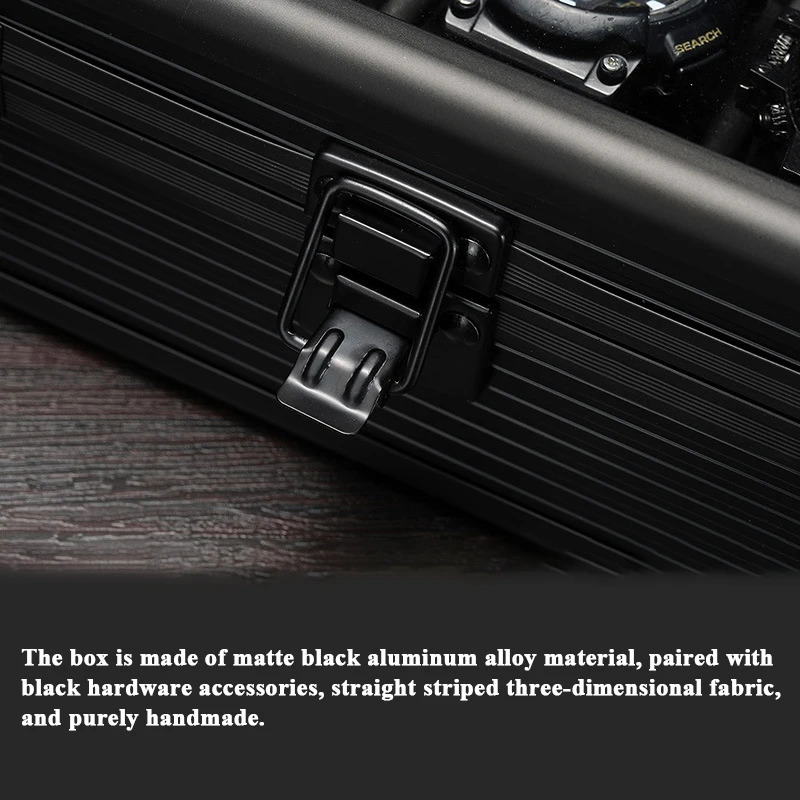 5-slot high-end aluminum alloy watch box watch storage box detachable and mobile Diy internal watch storage display box 241018
