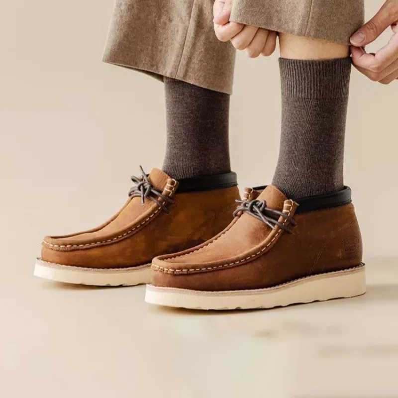 Mens Autumn Winter Socks Long Socks Extra Wool Thick Warm Mid-tube Socks Pure Cotton High Tube Wool Sock Fashion Sock WholesaleXJ241019