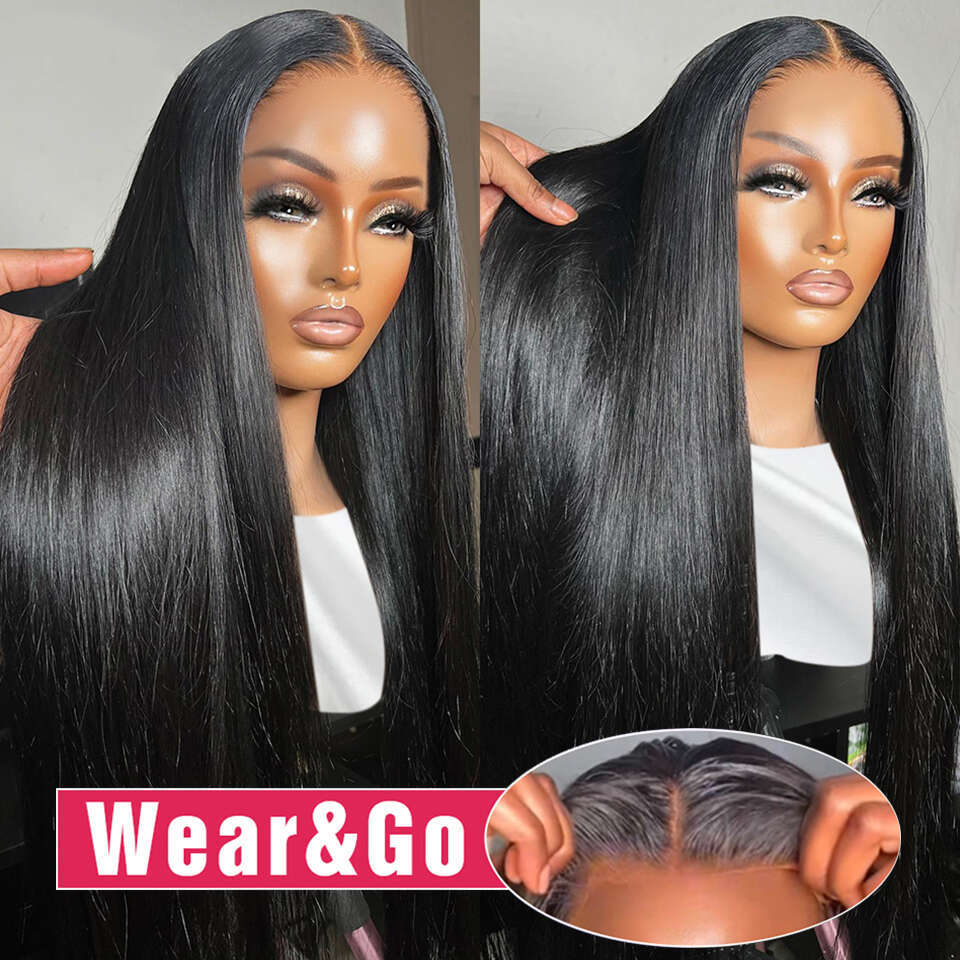 x Glueless Straight HD Lace Frontal Wig Human Hair Brazilian Transparent Front Wigs For Women Preplucked s