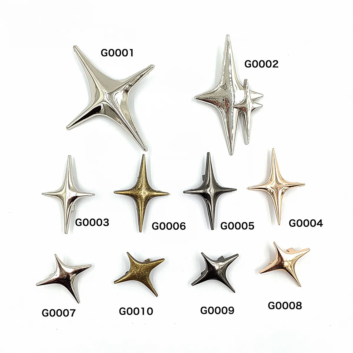 Universal Decorative Copper Four Corners Star Brooch Enamel Personalized Bag Clothing Hat Badge Metal Mens Pin Gift Wholesale 241018