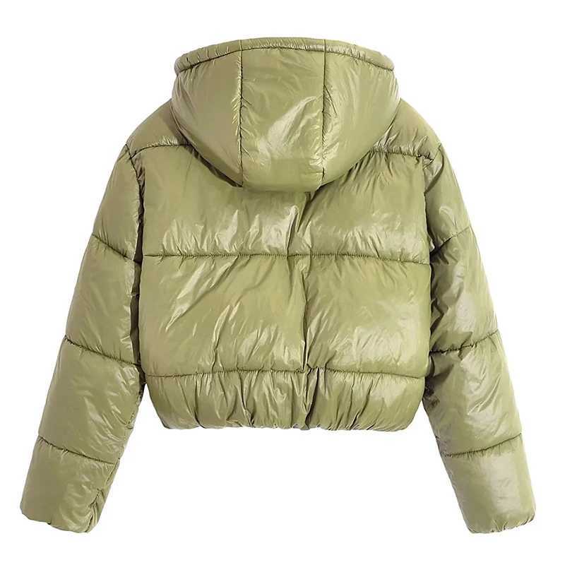 Women's Down Parkas 2024 Winter Hooded Cotton Lined Womens Fluffy Warm Womens Winter Jacket Loose Thick Winter Jacket Womens Y241019MYXU