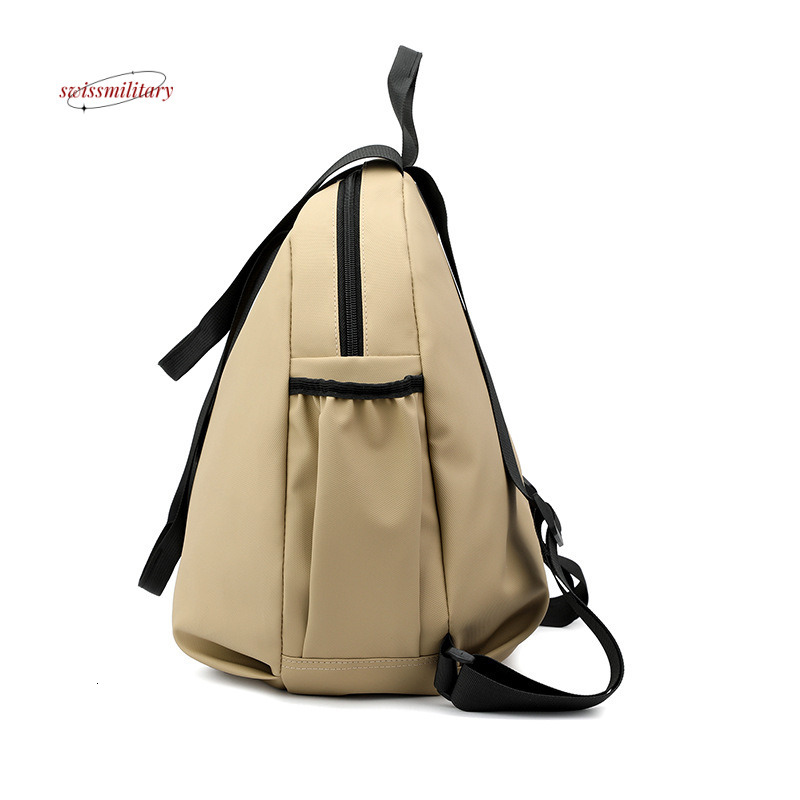 Fashionable and versatile women's leather premium texture casual handbag, lightweight travel backpack, men's backpack #26 swissmilitary
