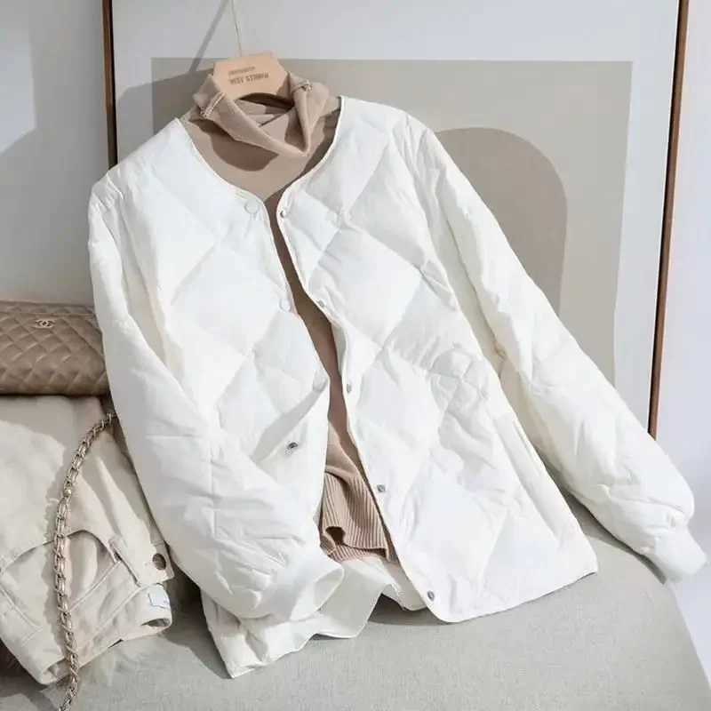 New Autumn Winter Jacket Parkas Warm Quilted Lightweight Women Coat Cotton Padded Jacket Cheap Wholesale Womens ClothingX241019