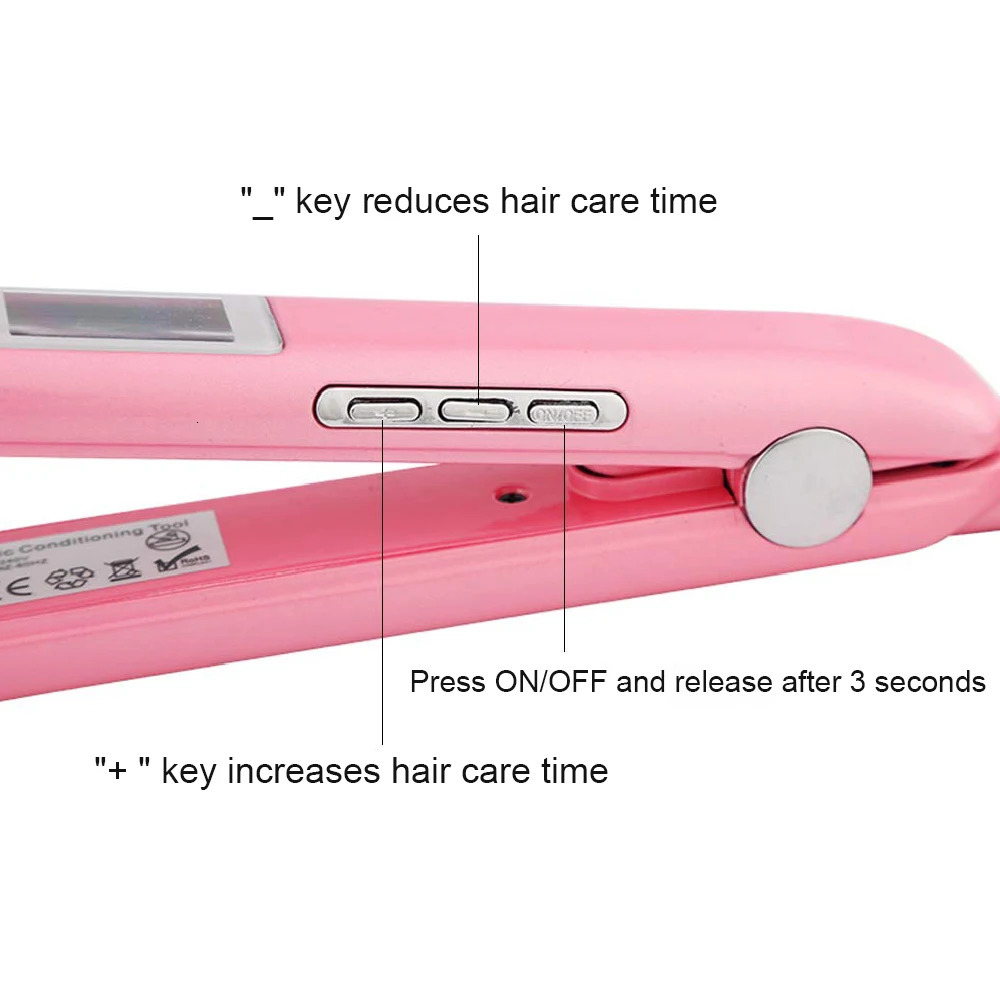 RUCHA Ultrasonic Infrared Straightener Cold Hair Care Flat Iron Used for Professional Hair Care and of Damaged Hair 241018