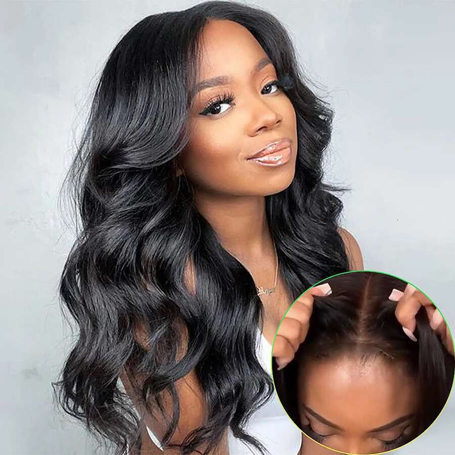 Wear Ready To x Lace Closure Wig Body Wave Glueless Human Hair No Glue Pre Cut Density