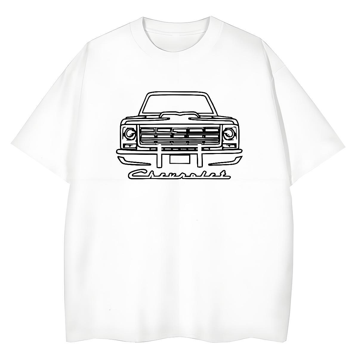Fashion Casual Womens T Shirts 230g Pure Cotton Crew Neck High Street Hip Hop car Unisex Tshirts High quality Cartoon Anime Tees Shirts