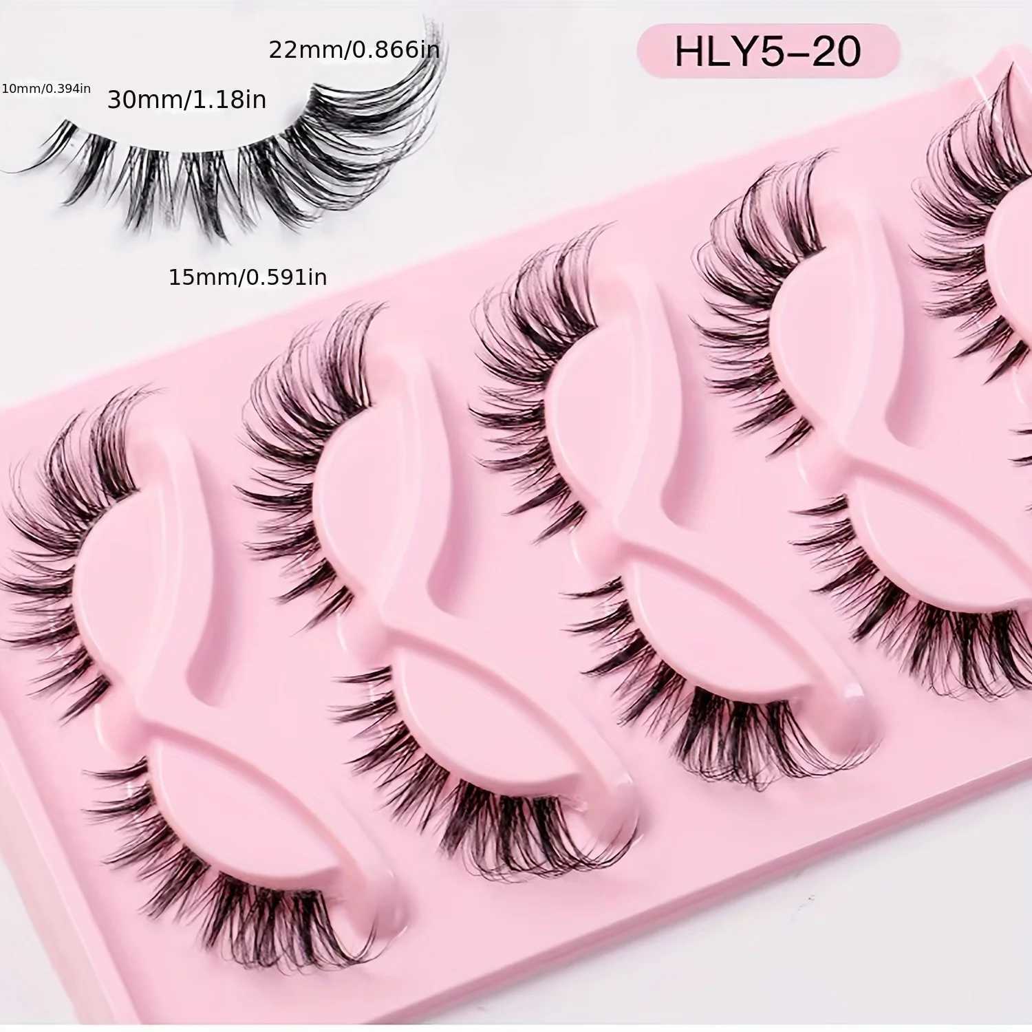 5 pairs of new Chinese style false eyelashes whole cool fox style slanted flight naturally thick elongated tail light EuropeXJ241019