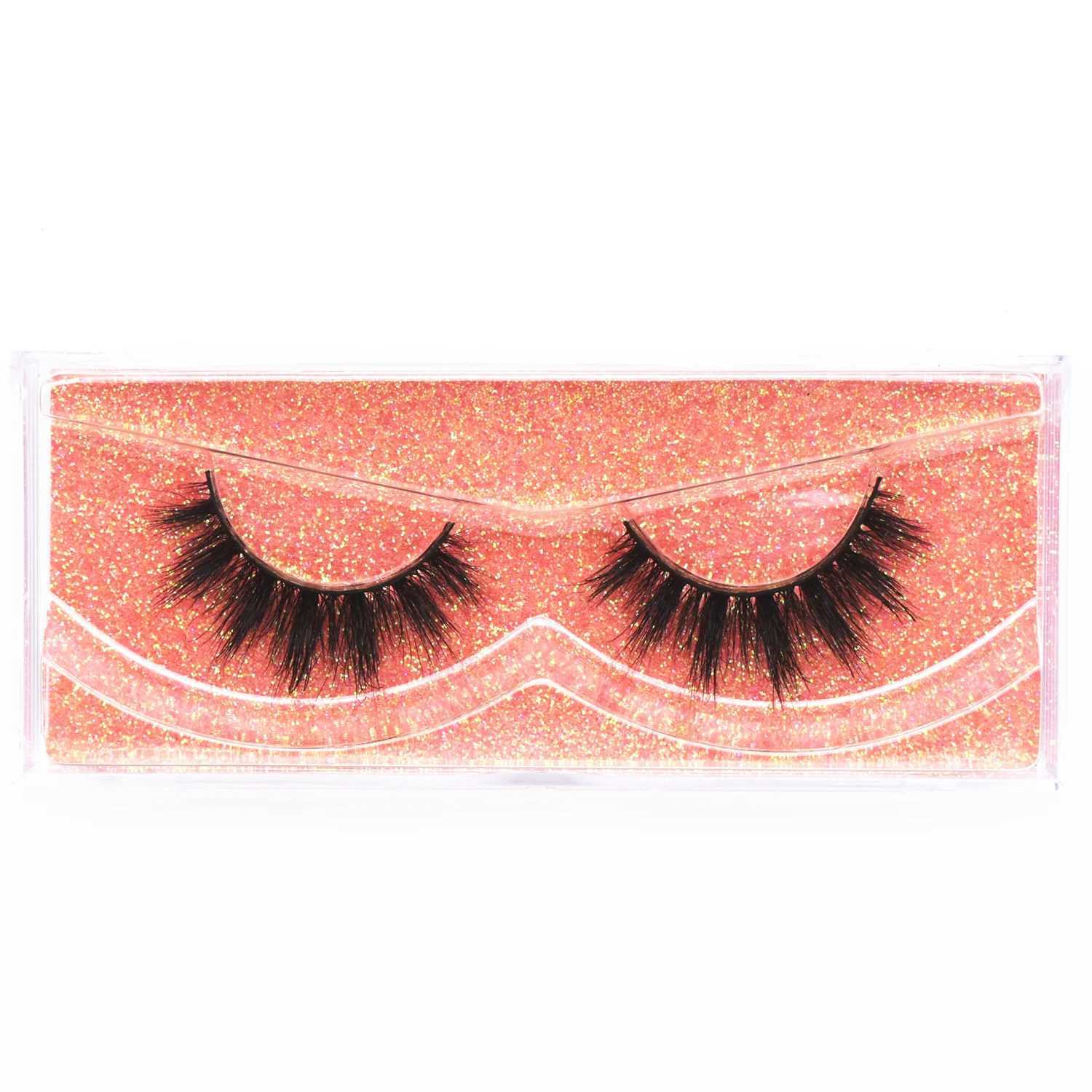 Mink Lashes D104 Fluffy Lashes False Eyelashes 3D Mink Eyelashes Cruelty Free Crisscross Wispy Lashes Makeup Eyelashes ExtensionXJ241019