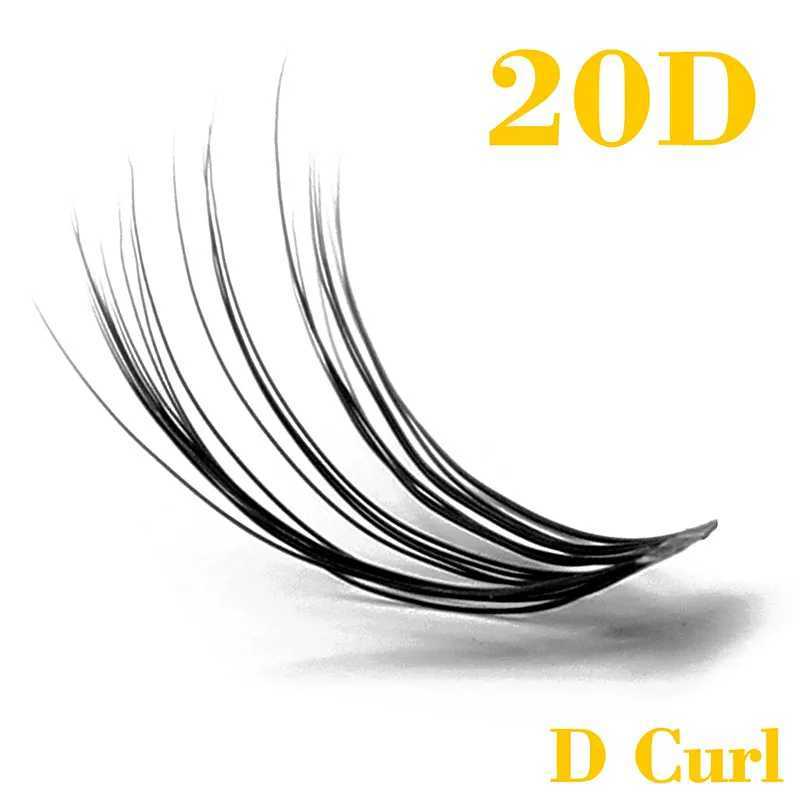 Kimcci 20D Natural Long Individual Eyelash Extension Cluster Faux Eyelashes 60 Bundles/box Professional Makeup Mink Flare LashesXJ241019
