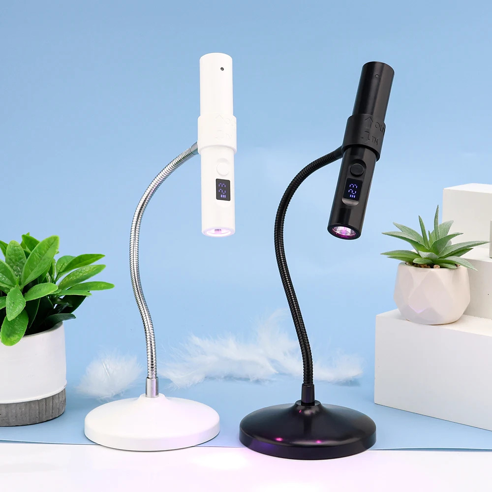 9W touch sensor mini flash LED nail dryer charging Uv LED nail lamp for acrylic gel nail technology for salon 241018