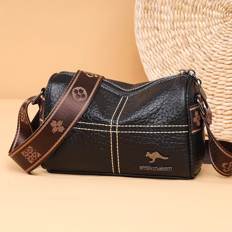 Lichee Pattern genuine leather cross body bag womens handbag high-quality shoulder bag womens messenger bag Sac a Main 241018