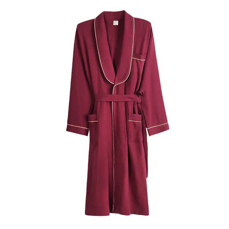 2022 New male gowns autumn roupao de banho big yards M-3XL bathrobe men high quality cotton long sleeve brand pajamas male robeXJ241018